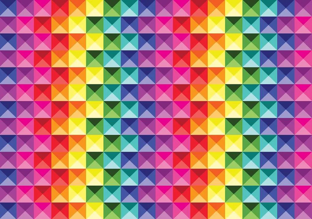 Fototapet - Cuburi colorate (152,5x104 cm), în 8 de alte dimensiuni noi