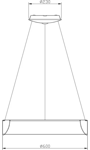 Lustră LED dimabilă Deko-Light 342125 SCULPTORIS LED/27W/230V 4000K d. 60 cm