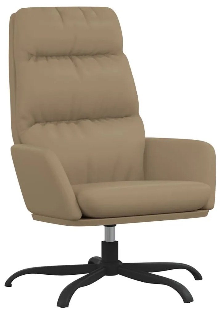 341147 vidaXL Scaun de relaxare, cappuccino, piele ecologică