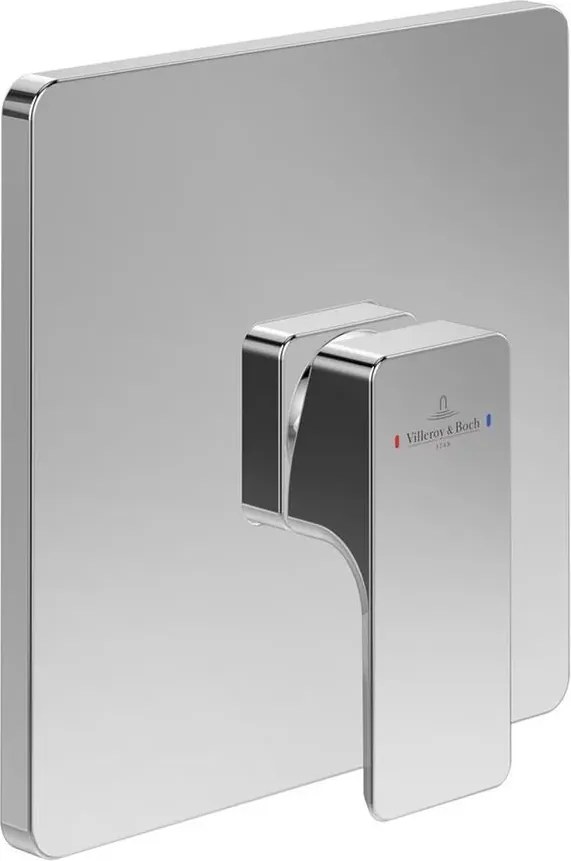 Baterie dus incastrata Villeroy&Boch Subway 3.0 crom lucios fara corp ingropat