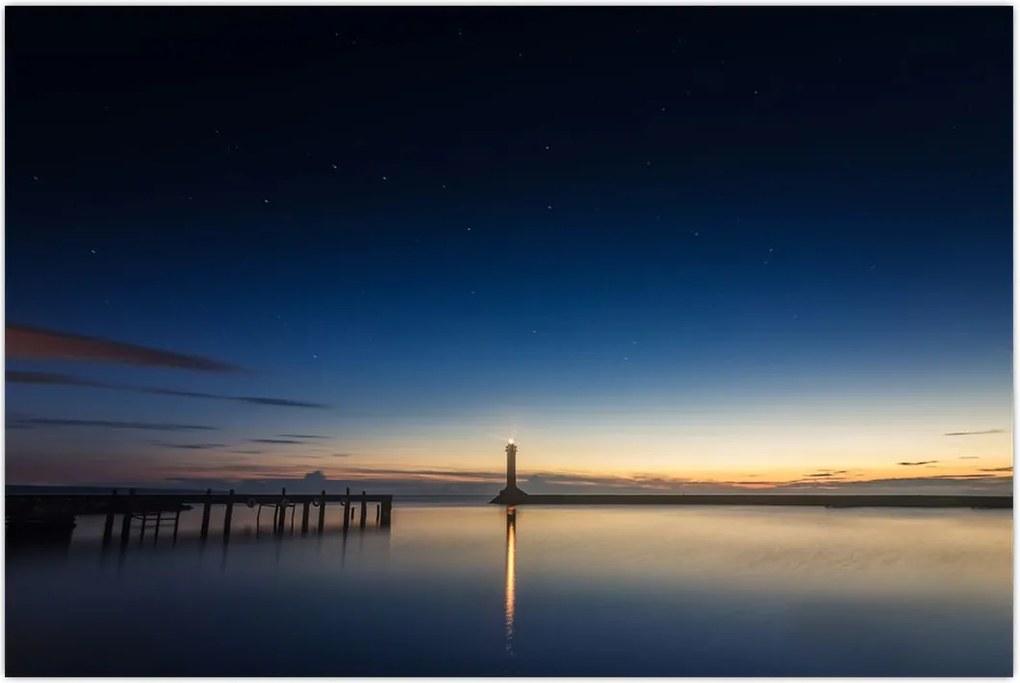Tablou - Far în zare (90x60 cm)