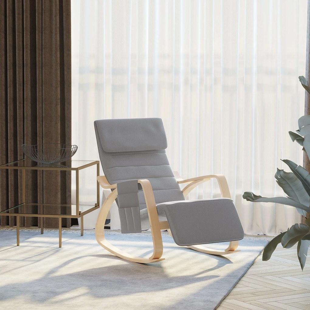 HomCom fotoliu leagan confortabil, 66,5x88x97,5 cm | AOSOM RO