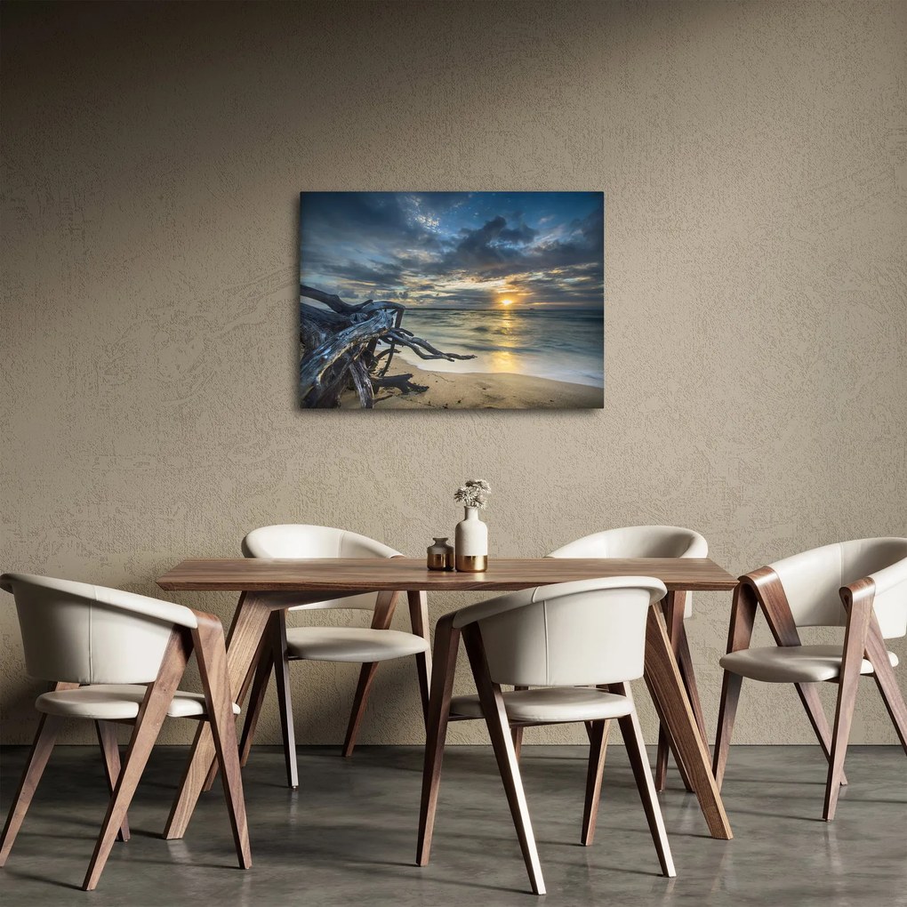Tablou cu marea în apus de soare (70x50 cm)