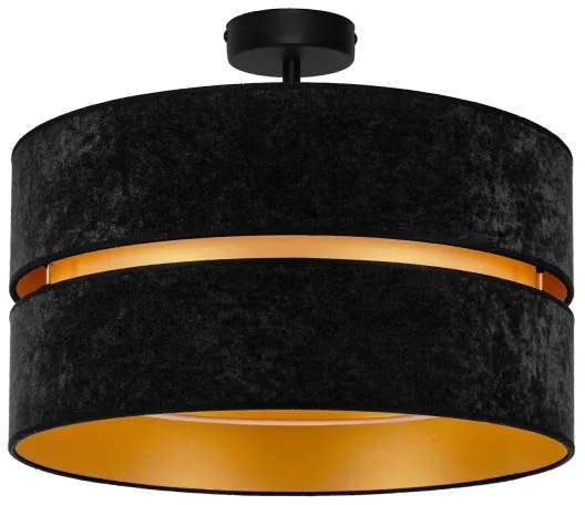 Lustră aplicată Duolla DUO 1xE27/15W/230V d. 40 cm negru/auriu