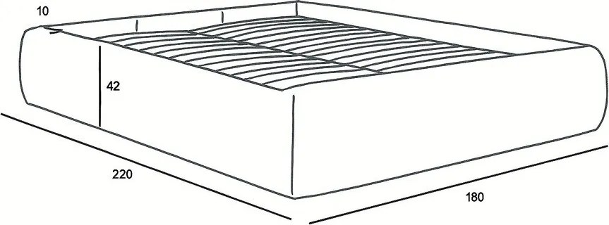 Pat matrimonial albastru închis tapițat cu spațiu de depozitare/fără tăblie cu somieră 160x200 cm Inera – Bobochic Paris