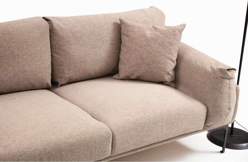 Colțar bej Artie Leo, colț pe partea stângă