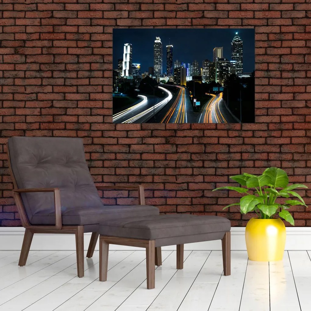 Tabloul metropolei nocturne (90x60 cm)