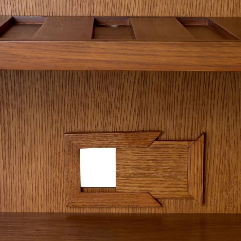 Dulap de Bar Design LUX, Lemn, Rattan, Borchard