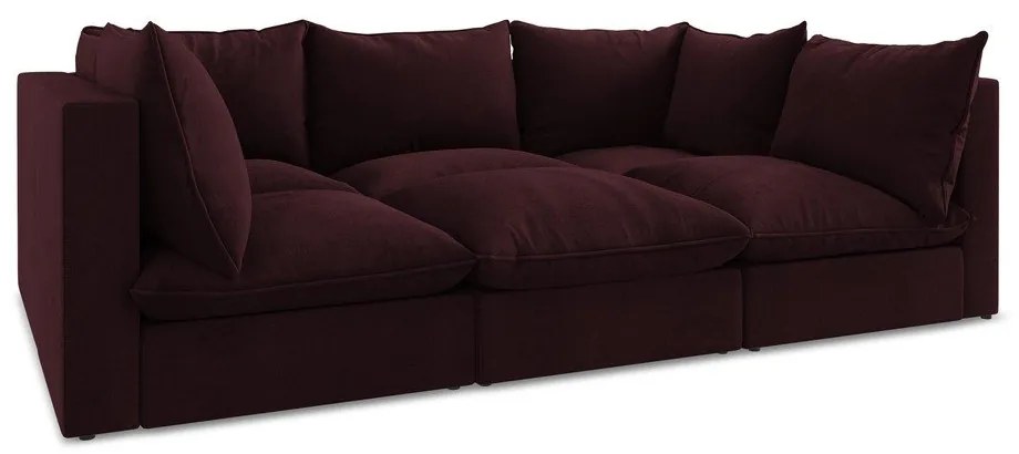 Canapea burgundy 255 cm Manao – Makamii