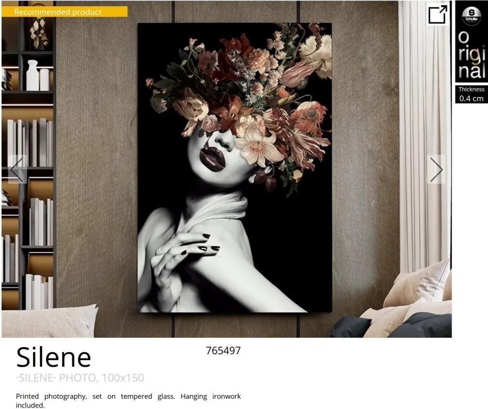 Tablou de perete decorativ Silene, 100x150cm