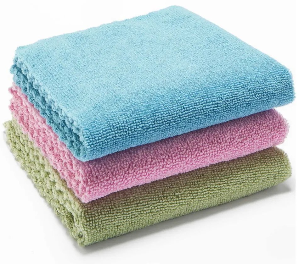 Set de 3 lavete din microfibre reciclate Vileda, 30 x 30 cm