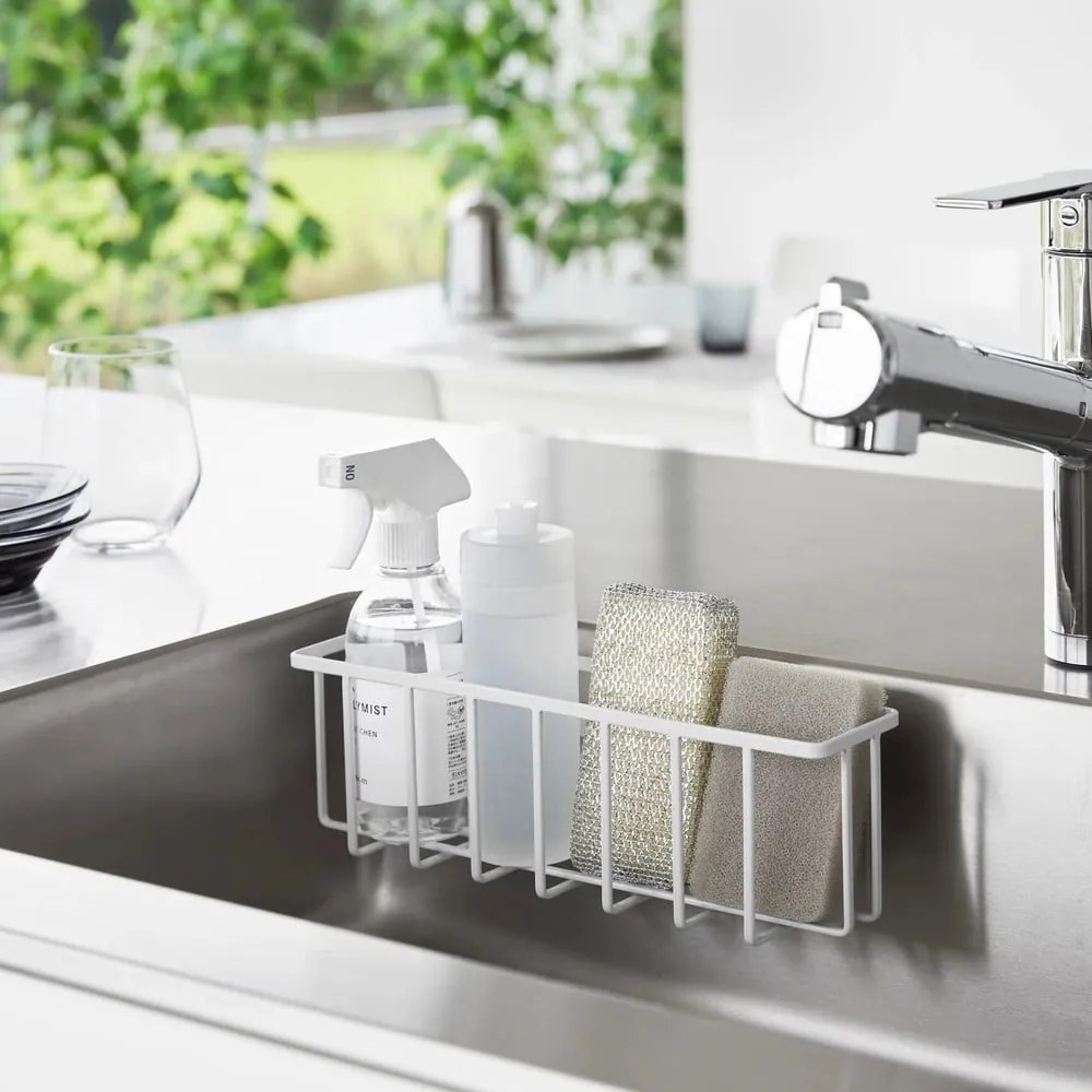 Suport pentru accesorii de spălat alb autoadeziv din metal Film Hook – YAMAZAKI