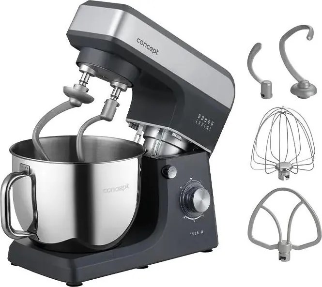 Concept RM6010 - Robot de bucătărie DOUGH EXPERT, 1900 W/230 V, antracit/inox