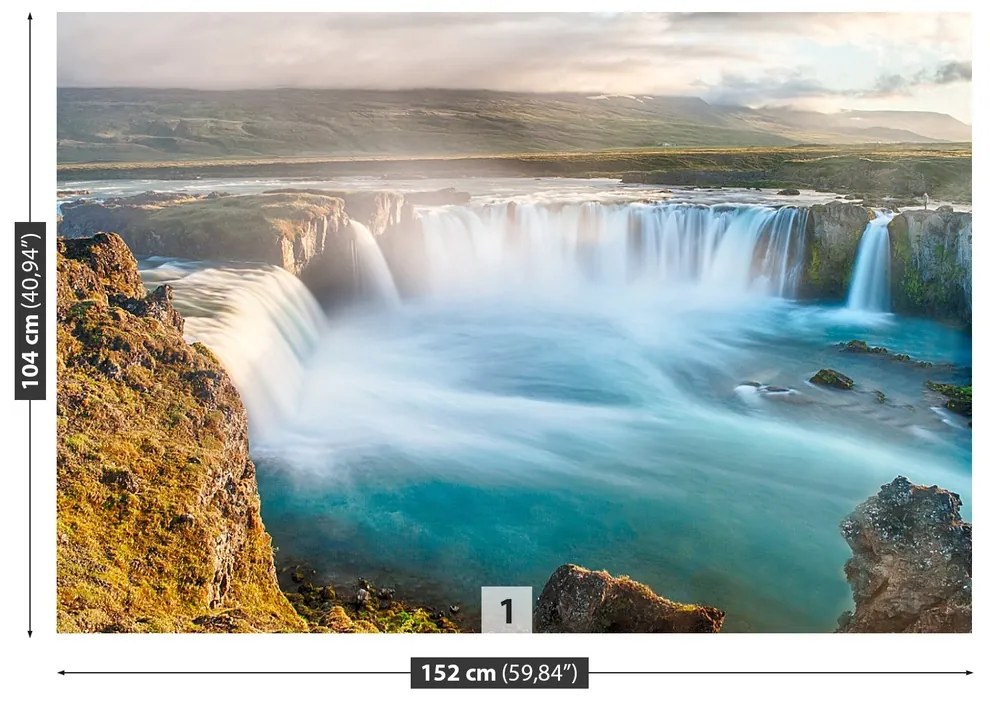 Fototapet Cascada Goðafoss