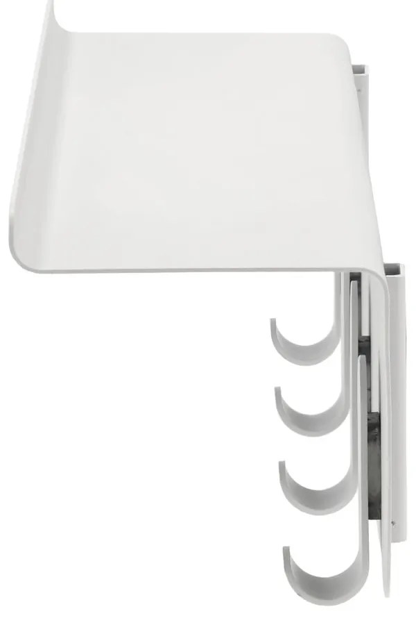 Cuier de perete gri deschis cu raft din oțel 11,5 cm A-Hallway – Zone