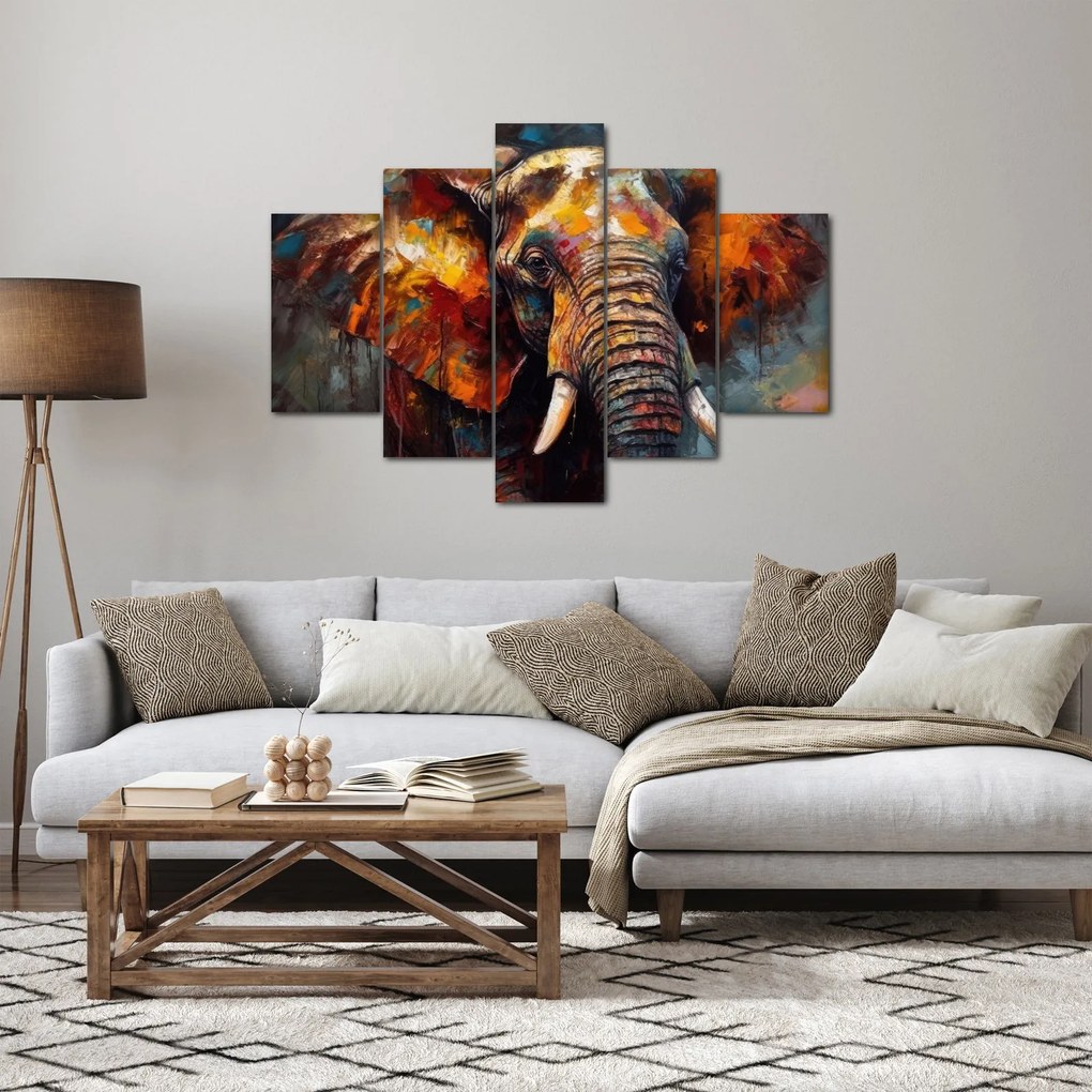 Tablou - Pictura unui elefant (150x105 cm)
