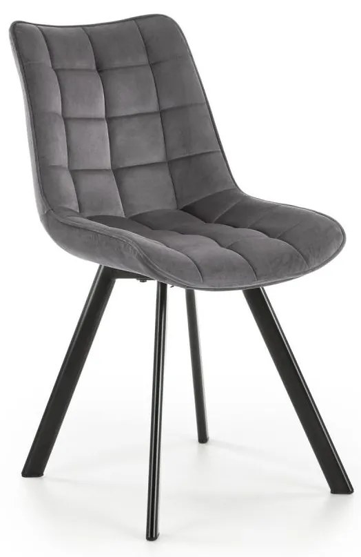 Scaun de dining COMORO, 1 buc., gri închis