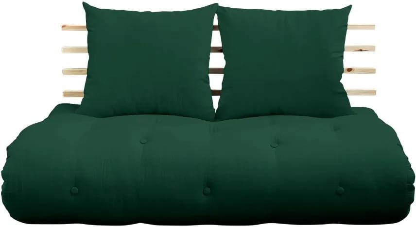Canapea variabilă Karup Design Shin Sano Natur/Forest Green