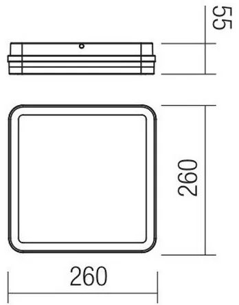Plafonieră LED de exterior Redo 90288 ISOLA LED/24W/230V 3000/4000/6500K IP54