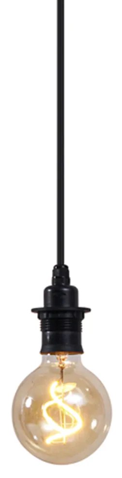 Lampa suspendată de exterior neagră IP54 - Cava
