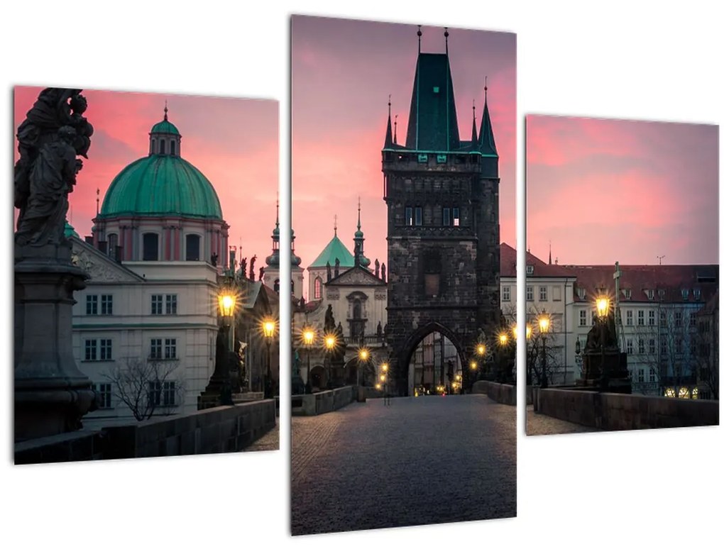 Tablou - Pe podul lui Carol,Praga (90x60 cm)