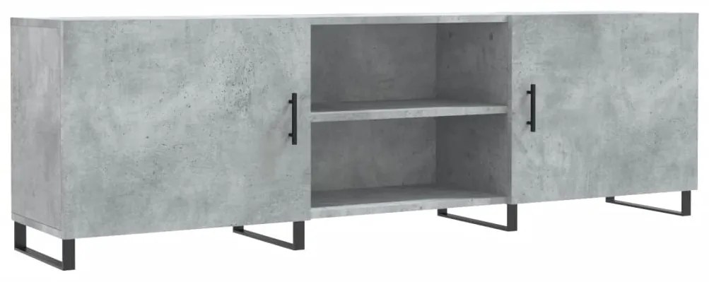 vidaXL Comodă TV, gri beton, 150x30x50 cm, lemn compozit