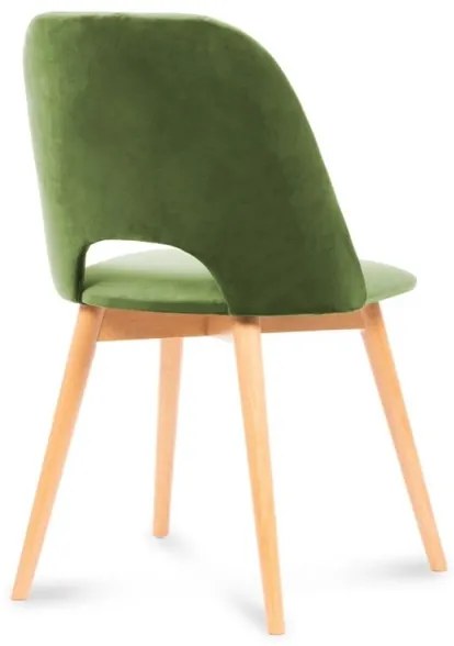 Scaun de dining TINO 86x48 cm verde deschis/stejar deschis