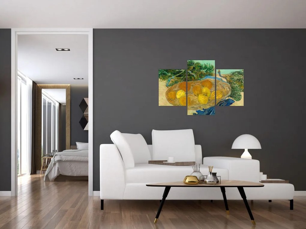 Tablou - Vincent van Gogh, Still Life of Oranges and Lemons with Blue Gloves, reproducere (90x60 cm)