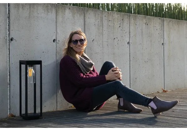 Lampă de exterior Kanlux 34984 VIMO 1xE27/15W/230V 50 cm IP44 negru