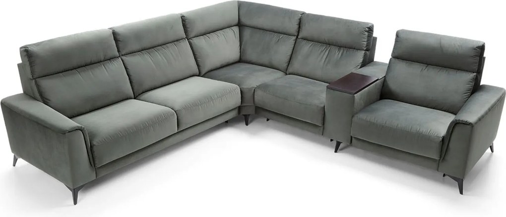 Colțar lemn masiv LEGATO, 297 × 105 × 312 cm - Stânga