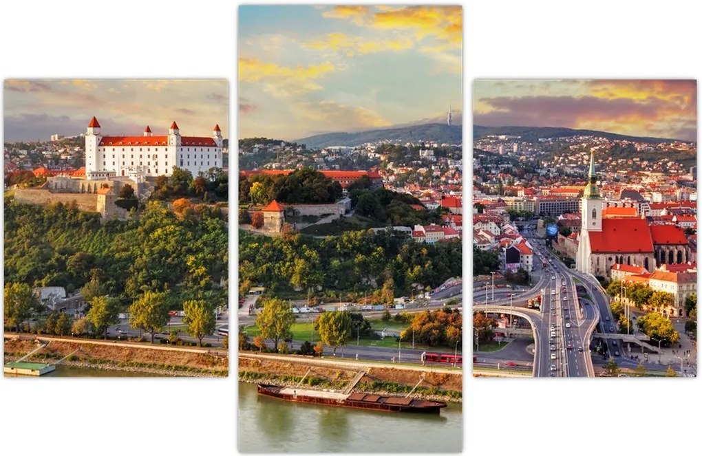 Tablou - Panorama bratislavei, Slovacia (90x60 cm)