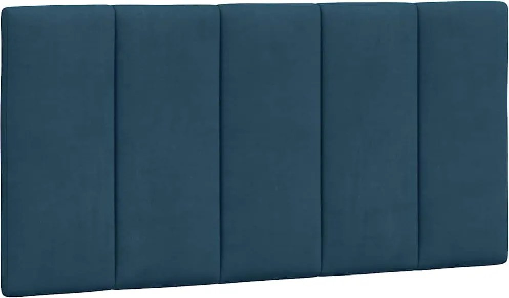 vidaXL Pernă tăblie de pat, Hanko, albastru, 100 cm, catifea