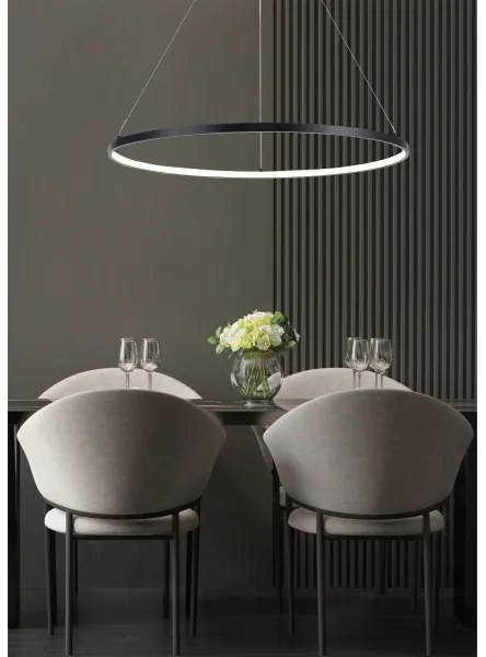 Zuma Line 2023201-BK80 - Lampă suspendată pe cablu BRENO LED, 36 W, 230 V, 3000/4000/6000K