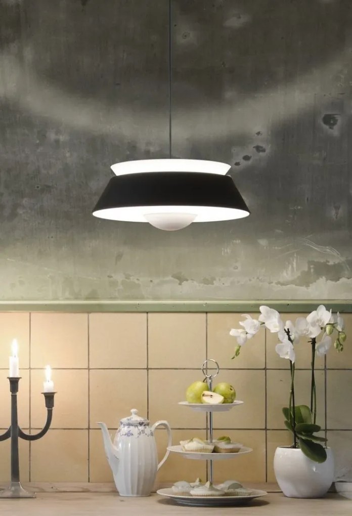 Abajur modern Cuna 38cm, negru
