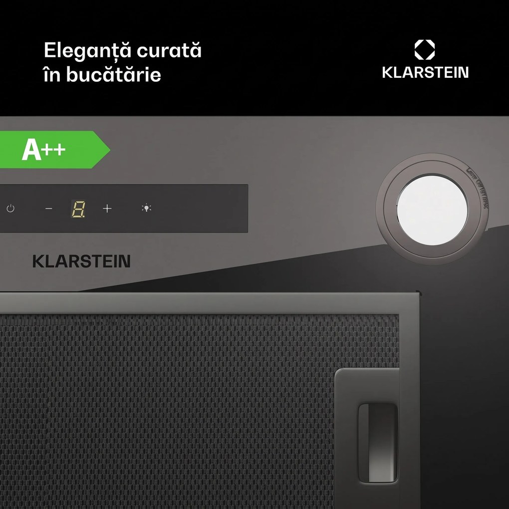 Klarstein Paolo 52 hotă încorporată 52 cm 439 m³/h LED Touch A++