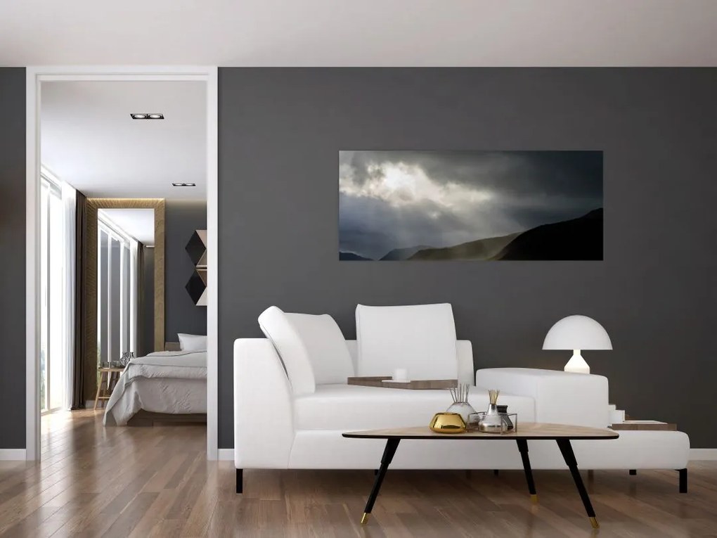 Tablou cu furtuna în apropiere (120x50 cm)