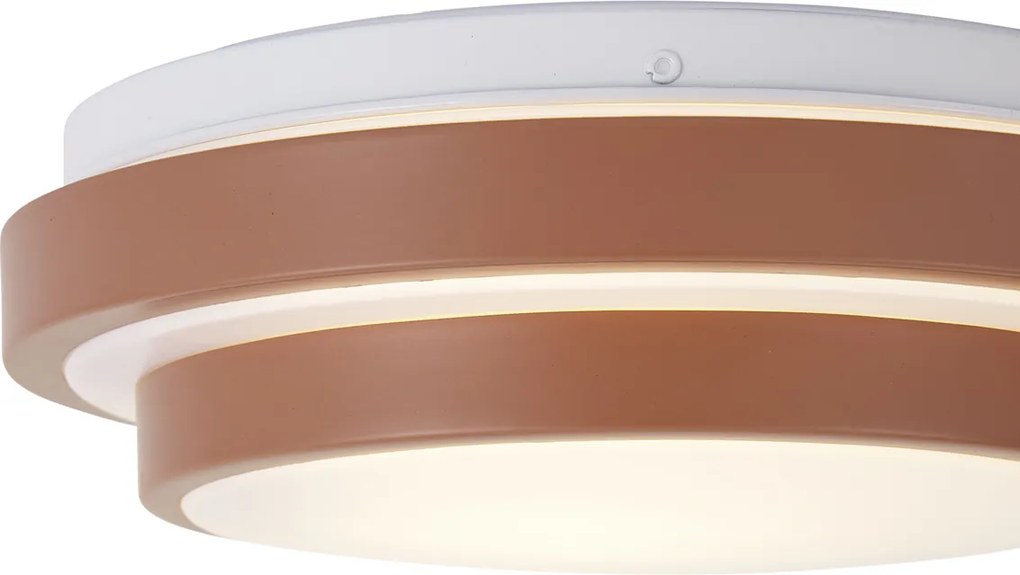 Plafonieră Sienna modernă cu alb 25cm IP44 - Walden