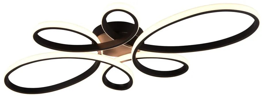 Plafonieră neagră LED 45.5x83 cm Fly – Trio