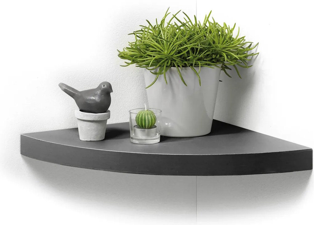 Raft de colț suspendat din MDF