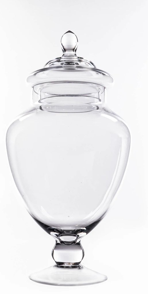 Borcan de bomboane, borcan, recipient din sticla cu capac, 30 cm