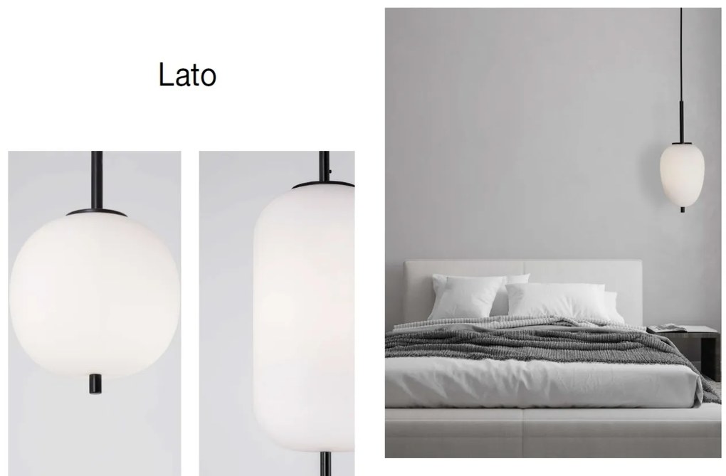 Lustra, Pendul modern Lato negru 15,8cm