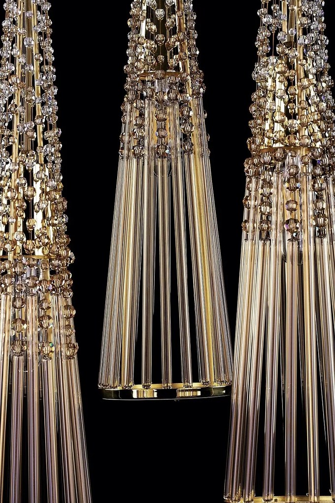 Lustra cristal Bohemia, Pendul deosebit design LUX AMADEUS 01-CH