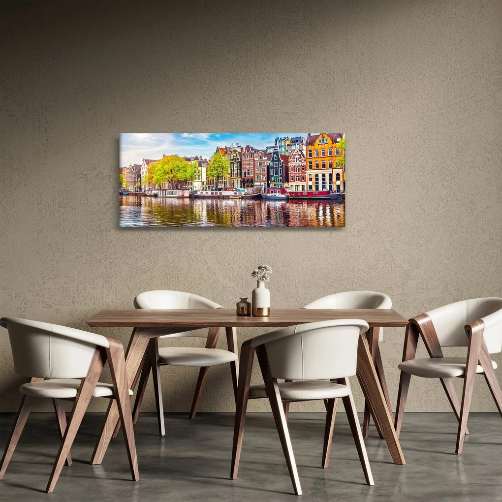 Tablou - Case dansatoare, Amsterdam (120x50 cm)