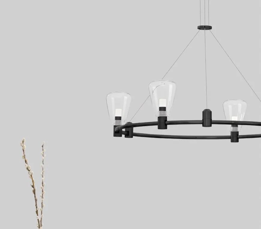 Sistem circular magnetic-decorativ DION D-60cm, negru NVL-9028921