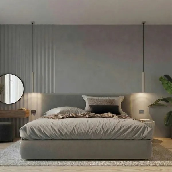 Sollux SL.2117 - Lustră suspendată pe cablu PASTELO 1xG9/8W/230V taupe