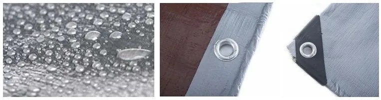 Prelată rezistentă la îngheţ, maro-argintie 10m x 15m