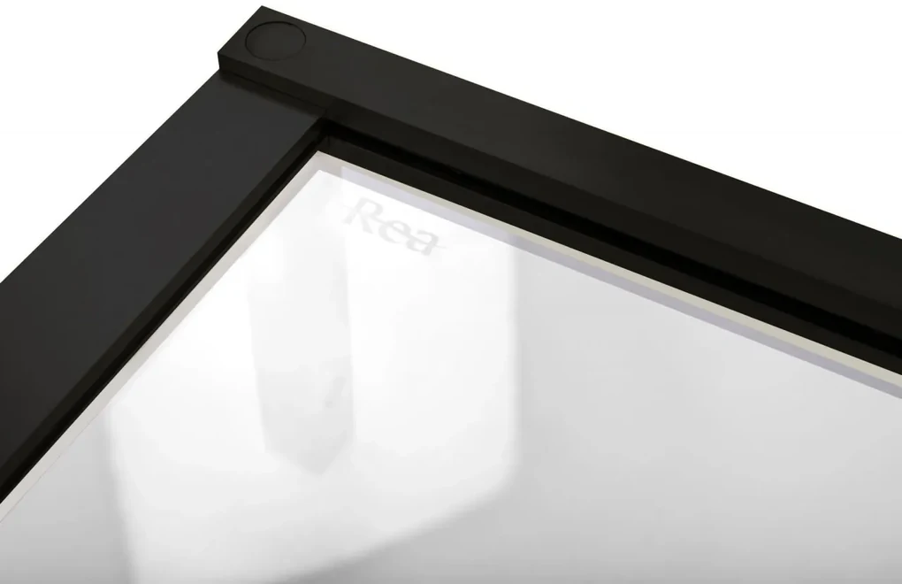 Cabina dus Hugo Double negru 80x80 cm