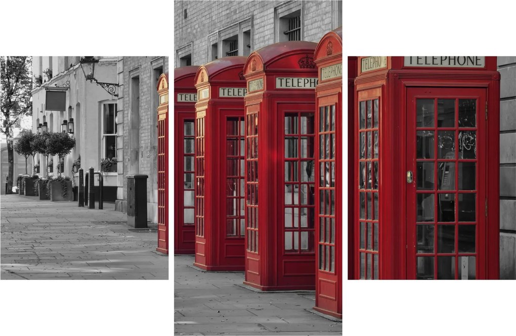 Tablou - Cutii telefonice din Londra (90x60 cm)