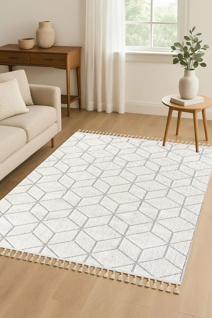 Covor Conceptum Hypnose 120/180 cm, Culoare: Alb