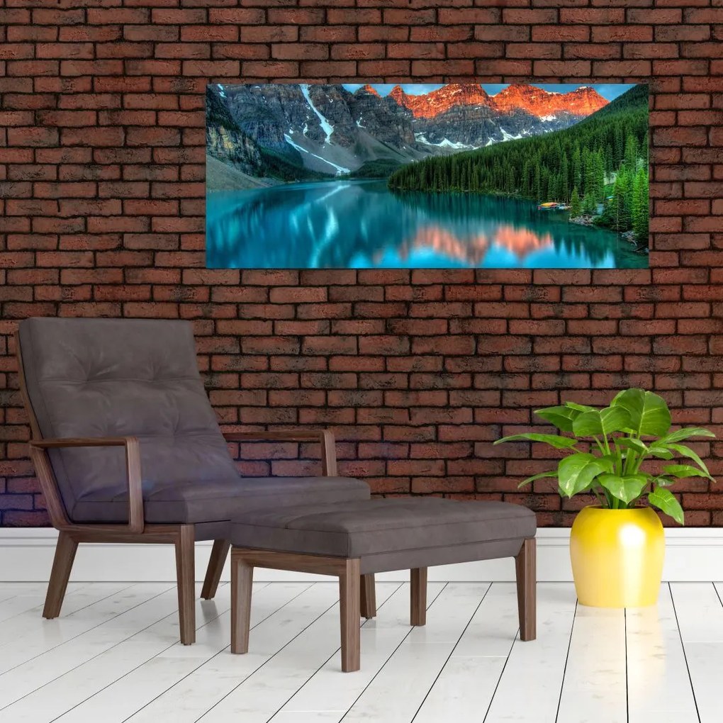 Tablou - Lac turcoaz (120x50 cm)